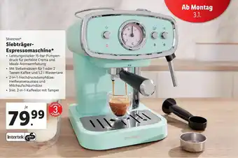 Lidl Siebträger-Espressomaschine Angebot
