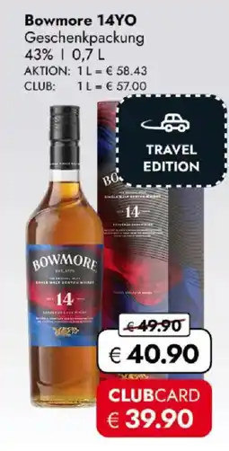 Travel FREE Bowmore 14YO Geschenkpackung Angebot