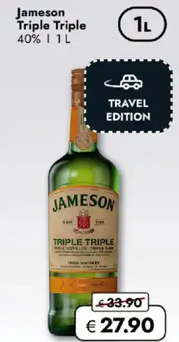 Travel FREE Jameson Triple Triple 40% Angebot