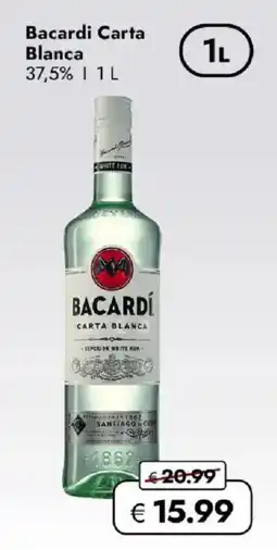 Travel FREE Bacardi Carta Blanca 37,5% Angebot