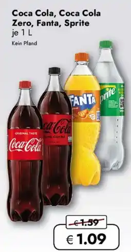 Travel FREE Coca Cola, Coca Cola Zero, Fanta, Sprite Angebot