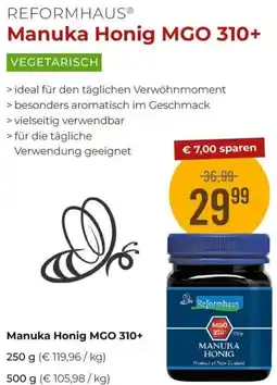 Martin Reformstark Reformhaus manuka honig mgo 310+ Angebot