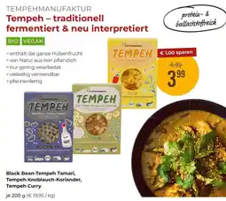 Martin Reformstark Black Bean-Tempeh Tamari Tempeh Knoblauch-Koriander, Soja-Tempeh Curry Angebot
