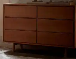 Grüne Erde Sideboard Tesoro mit 6 Laden, Buche Angebot