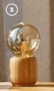 Grüne Erde Tischleuchte Osino Eiche inkl. Leuchtmittel Angebot