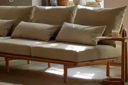 Grüne Erde Loungesofa Lana Buche, Möbelstoff Barra Sand Angebot