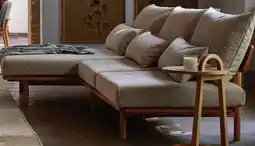 Grüne Erde Loungesofa Lana Buche, Möbelstoff Barra Sand Angebot