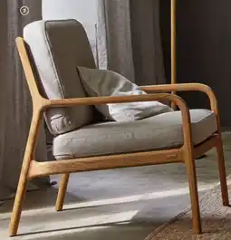 Grüne Erde Fauteuil Kador Eiche, Möbelstoff Elverum Haselnuss Angebot