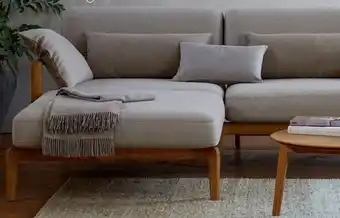 Grüne Erde Loungesofa Linera Liegeteil links, Eiche Angebot