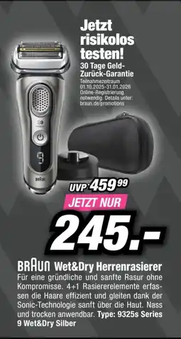 Red Zac Braun wet&dry herrenrasierer Angebot