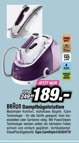 Red Zac Braun dampfbügelstation Angebot