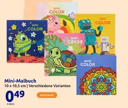 Action Mini-Malbuch Angebot