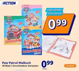 Action Paw Patrol Malbuch Angebot