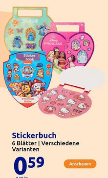 Action Stickerbuch Angebot