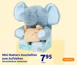 Action Mini Matters Kuscheltier zum Aufziehen Angebot