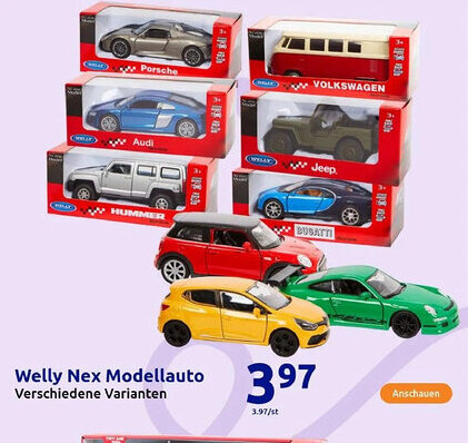 Action Welly Nex Modellauto Angebot