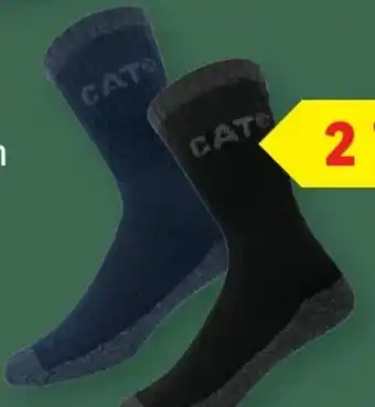 Lidl CAT Caterpillar Herren Thermo-Arbeitssocken Angebot