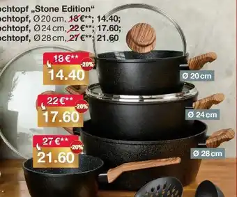 Woolworth Kochtopf Stone Edition Angebot