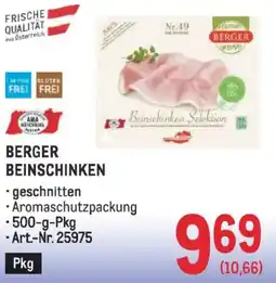 Metro Berger beinschinken Angebot