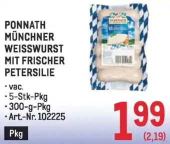 Ponnath münchner weisswurst mit frischer petersilie