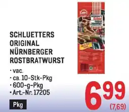 Metro Schluetters original nürnberger Angebot