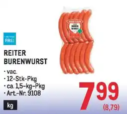 Metro Reiter burenwurst Angebot