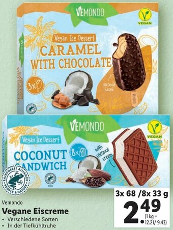 Lidl Vegane Eiscreme Angebot