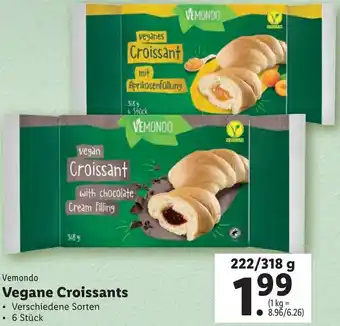 Lidl Vegane Croissants 222/318g Angebot