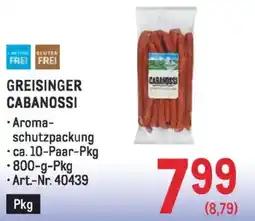 Metro Greisinger cabanossi Angebot