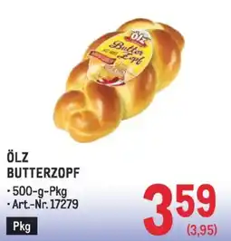 Metro ÖLZ BUTTERZOPF Angebot