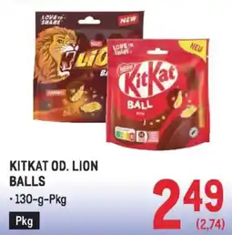 Metro Kitkat od. lion balls Angebot
