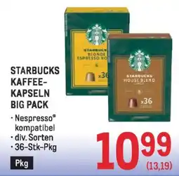 Metro Starbucks kaffee- kapseln big pack Angebot