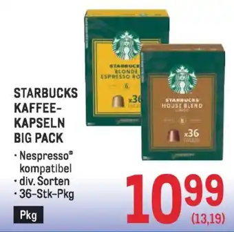 Metro Starbucks kaffee- kapseln big pack Angebot
