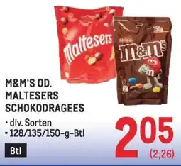 Metro M&m's od. maltesers schokodragees Angebot