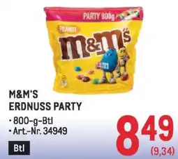 Metro M&m's erdnuss party Angebot