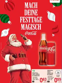Metro Coca cola, fanta, sprite od. mezzo-mix Angebot
