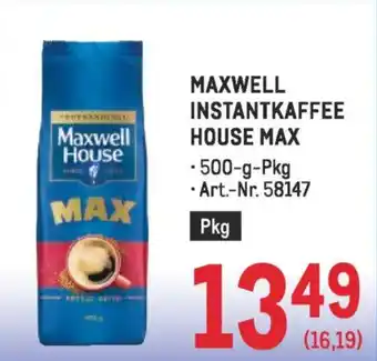 Maxwell instantkaffee house max