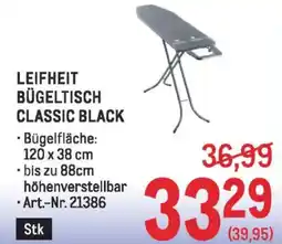 Metro Leifheit bügeltisch classic black Angebot