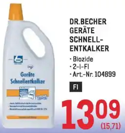 Metro Dr.becher geräte schnell- entkalker Angebot