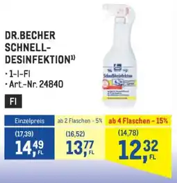Metro Dr.becher schnell- desinfektion Angebot