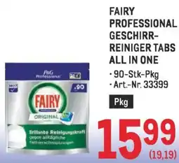 Metro Fairy professional geschirr- reiniger tabs all in one Angebot