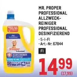 Metro Mr. proper professional allzweck- reiniger professional desinfizierend Angebot