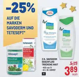 Metro Z.b.: savoderm duschfluid trockene haut Angebot