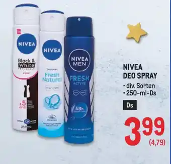Metro Nivea deo spray Angebot