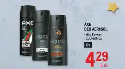 Metro Axe deo aerosol Angebot