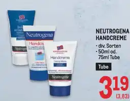 Metro Neutrogena handcreme Angebot