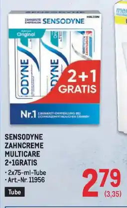 Metro Sensodyne zahncreme multicare Angebot