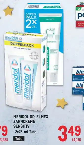 Metro Meridol od. elmex zahncreme sensitiv Angebot