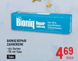 Metro Bioniq repair zahncreme Angebot