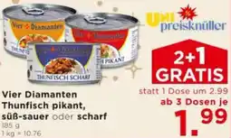 Unimarkt Vier Diamanten Thunfisch pikant, süß-sauer oder scharf Angebot